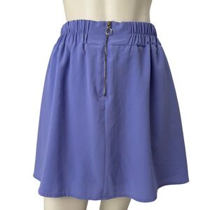 Dynamite Mini Skirt Pastel Blue Crepe Front Zip Balletcore Coquette Soft Girl S